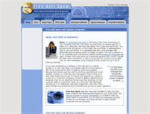 Tablet Screenshot of freeantispam.org